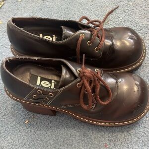 y2k chunky clog heels